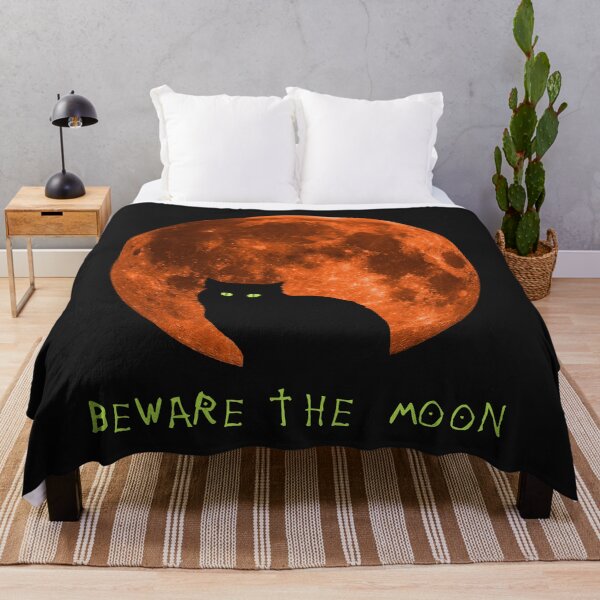 Item preview, Black Cat | Beware The Moon | Halloween designed and sold by Kittyworks.