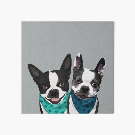 Item preview, Bella and Archie the Boston Terriers designed and sold by liz-des.