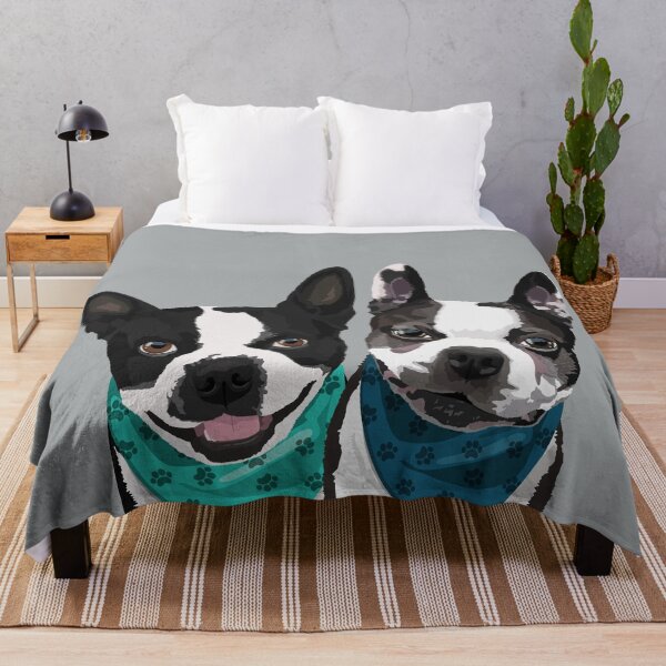 Item preview, Bella and Archie the Boston Terriers designed and sold by liz-des.