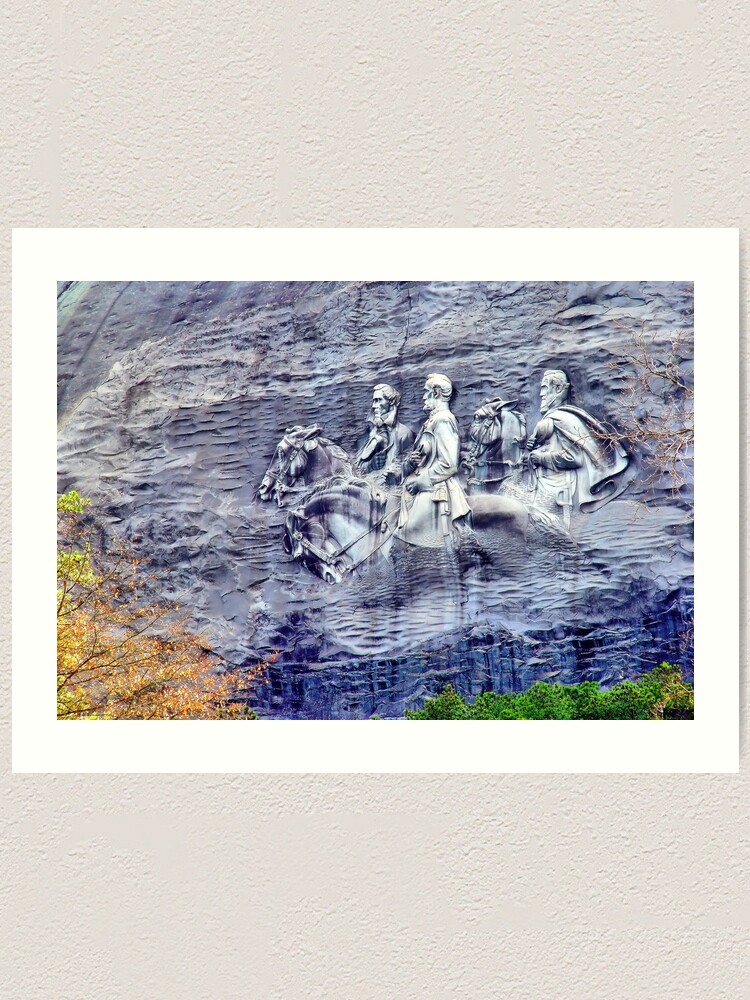 "Stone Mountain Carvings" Art Print for Sale by JanieOliver Redbubble