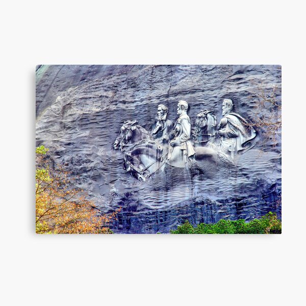 Stone Mountain Carvings Canvas Print