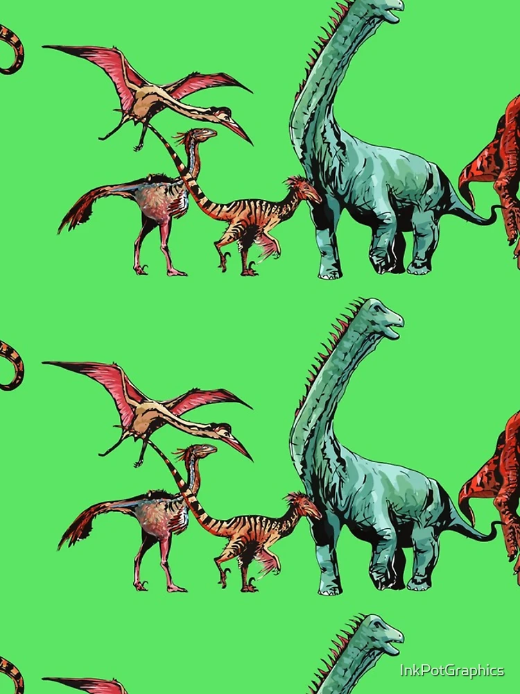 Thumbnail 4 of 4, iPhone Case, Dino Parade designed and sold by InkPotGraphics.