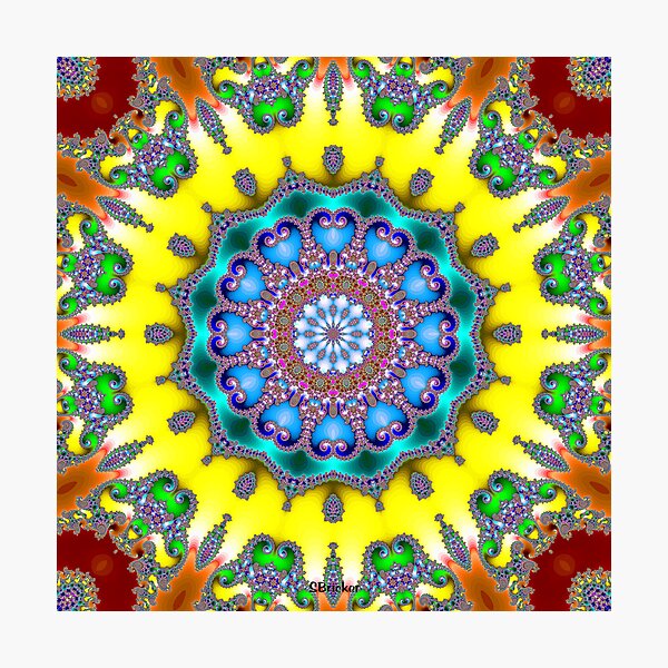 Item preview, 'Blue Hearts Center' designed and sold by Scott Bricker.