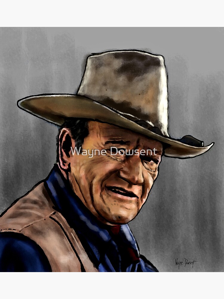 "JOHN WAYNE" Framed Art Print for Sale by waynedowsent Redbubble