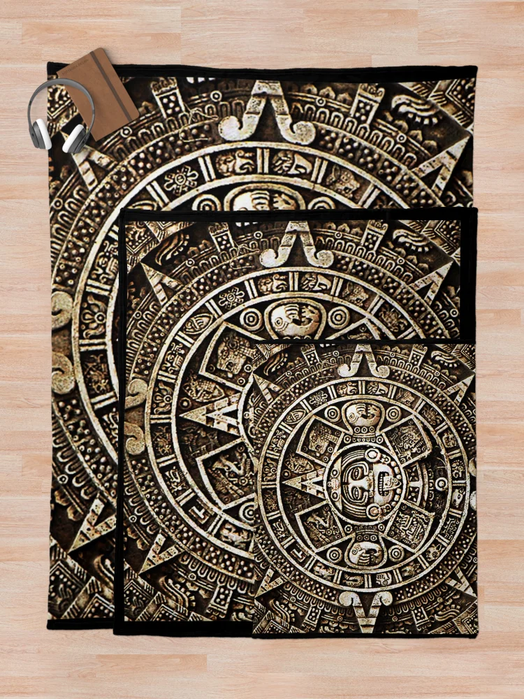 Thumbnail 5 of 6, Throw Blanket, Ancient Mayans Compus designed and sold by Coast Bandit.