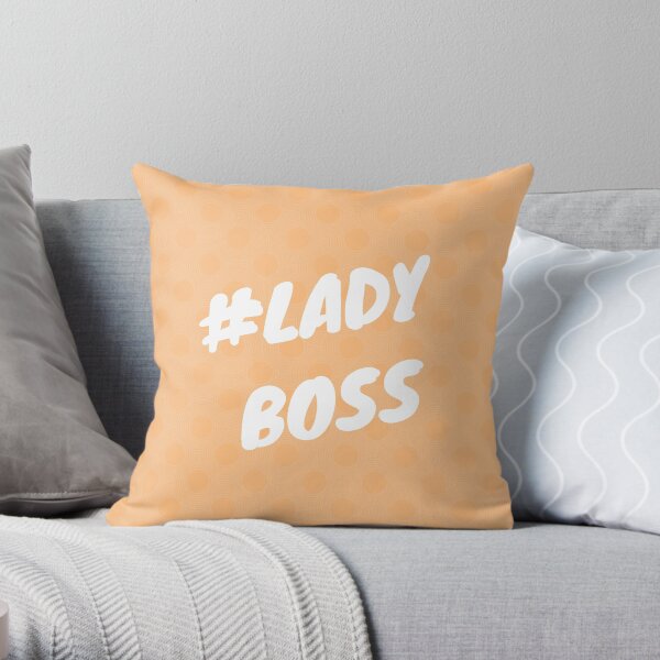 #ladyboss Throw Pillow