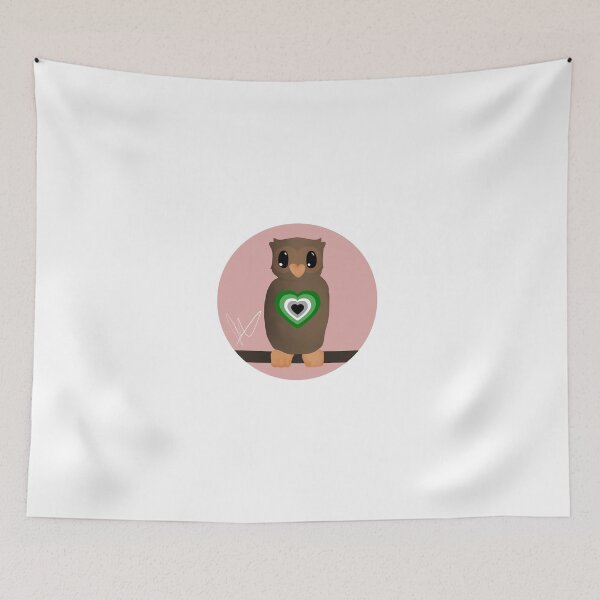 Item preview, Pride Owl - Aromantic designed and sold by Mai-TAI.
