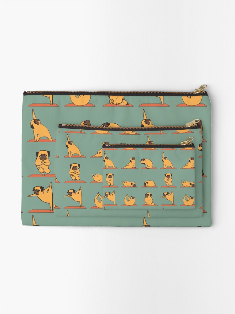 Alternate view of Pug Yoga Zipper Pouch