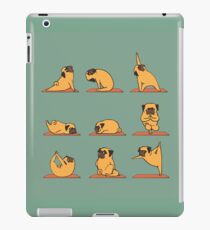 Pug Yoga iPad-Hülle & Klebefolie