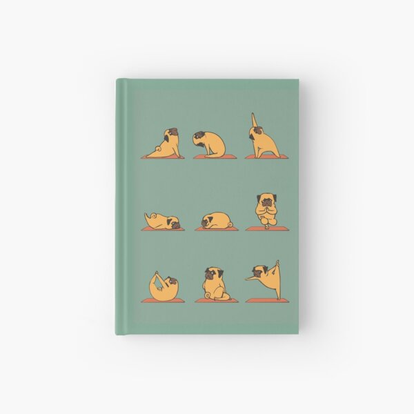 Pug Yoga Hardcover Journal