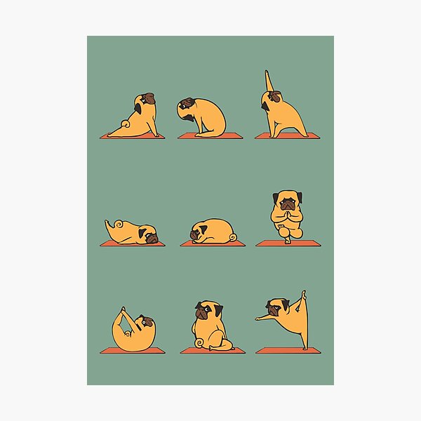 Item preview, Pug Yoga designed and sold by Huebucket.