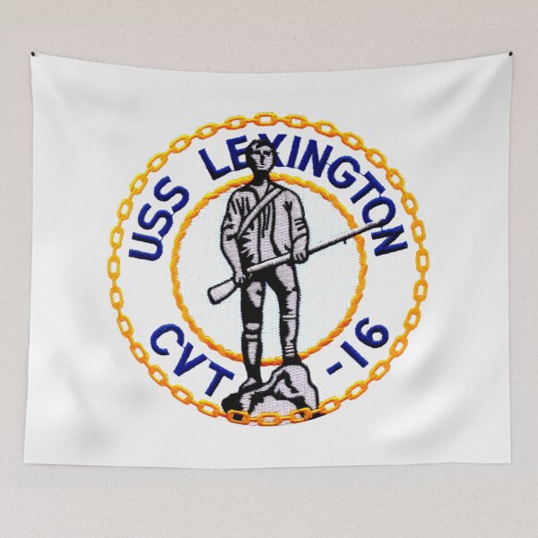 Item preview, USS Lexington CV-16 Minuteman Insignia designed and sold by Nikki SpaceStuffPlus.