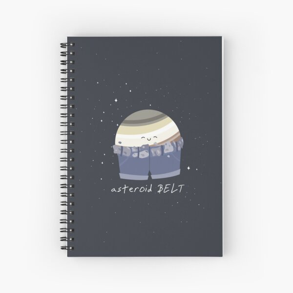 Asteroid Belt Spiral Notebook
