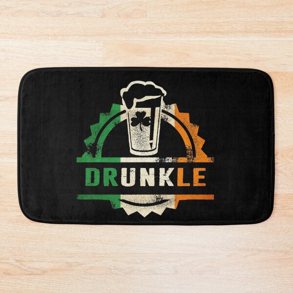 Item preview, Irish Drunkle Drunk Uncle Beer Irish Flag Colors Distressed retro Vintage Look designed and sold by funnytshirtemp.