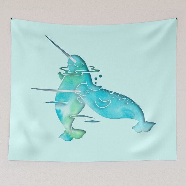 Item preview, Aqua Sea Narwhal designed and sold by ferinefire.