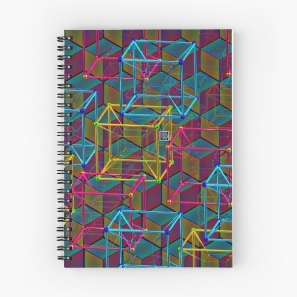 Item preview, "Schlegel Wireframe 8-Cells"© designed and sold by Lisa Clark - Thinker Collection STEM Art and MORE.
