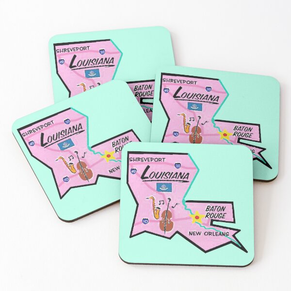 Item preview, Louisiana Tourist Map designed and sold by Havocgirl.