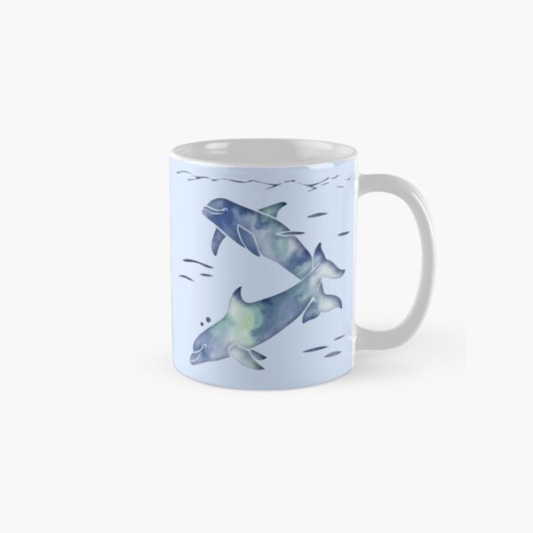 Blue Sea Dolphins Classic Mug