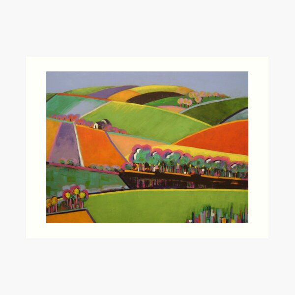 In the Beginning there was Orange - Moorooduc - SOLD Art Print