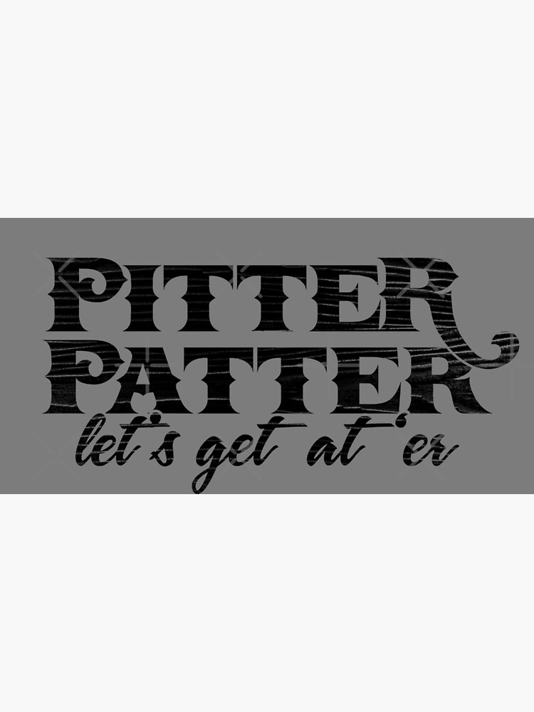 "Pitter Patter" Poster by ilcalvelage Redbubble