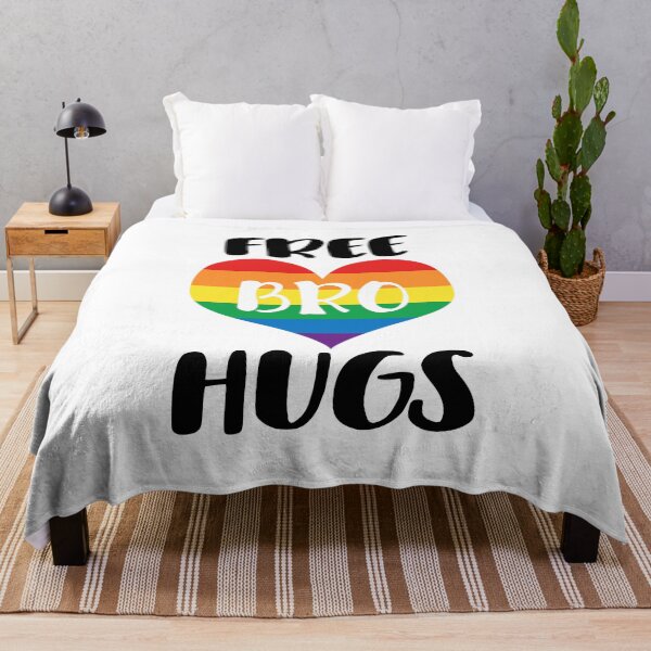 Item preview, Free Bro Hugs - Black Text designed and sold by Pink Pineapple Works.