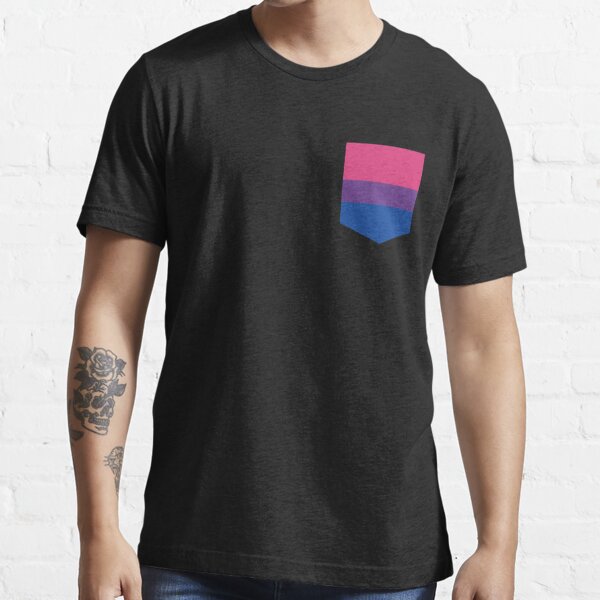 Bisexual Flag Pocket Pride Design T Shirt For Sale By Skr0201 Redbubble Diy T Shirts