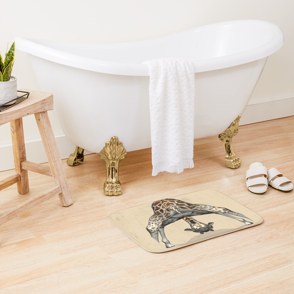 Childish Giraffe Bath Mat