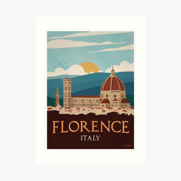 Vintage Italian Travel Poster- Italy Art Print