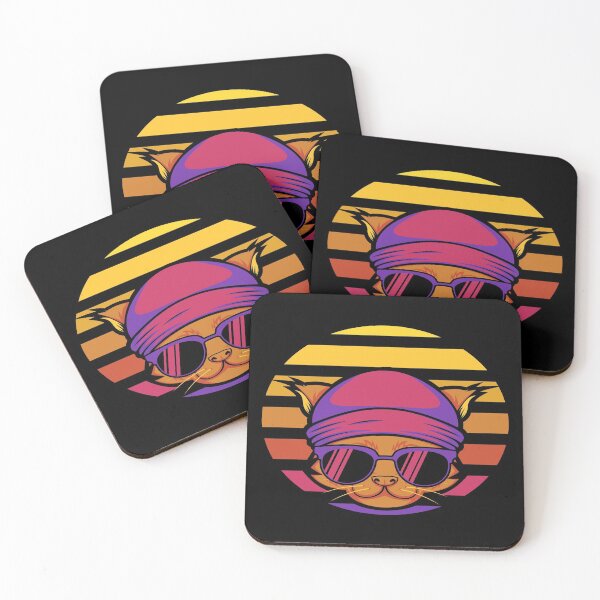Item preview, Cat Retro Sunset designed and sold by leen12 Art Designs Prints.