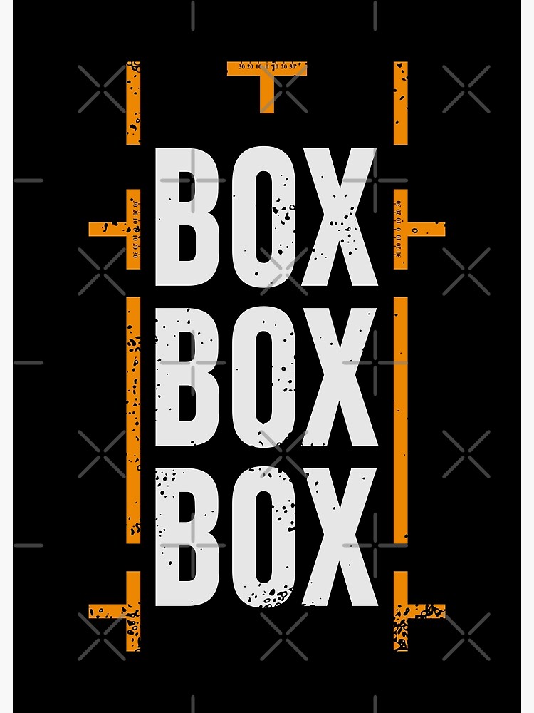 Lámina fotográfica «'Box Box Box' Formula 1 Racing Pitstop Design» de ...