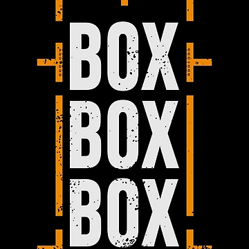 Artwork thumbnail, 'Box Box Box' Formula 1 Racing Pitstop Design by David Speed Design