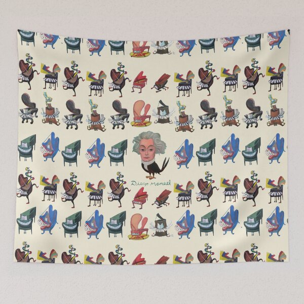 Item preview, Pianos and Beethoven bird 2 designed and sold by Diego Manuel Rodriguez.