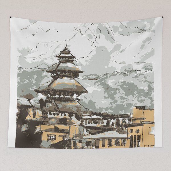 Item preview, Nepal Himalayan Temple Bhaktapur designed and sold by TheJoeyStudio.