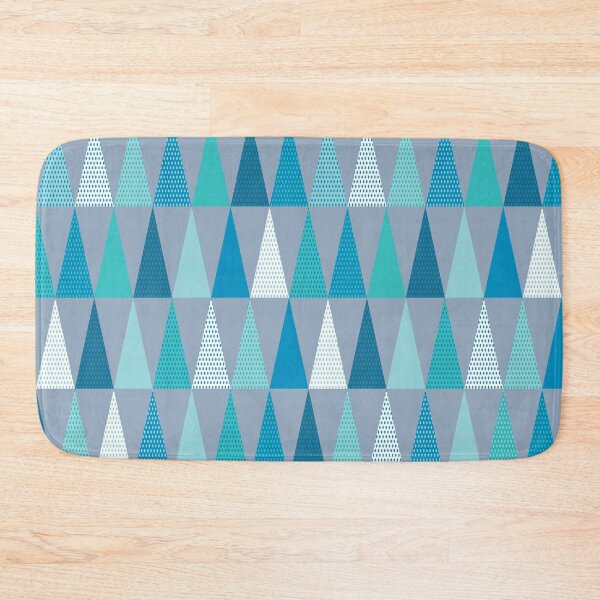 Item preview, Aqua Triangles Pattern - Eat Well, Travel Often designed and sold by Daisy Beatrice.