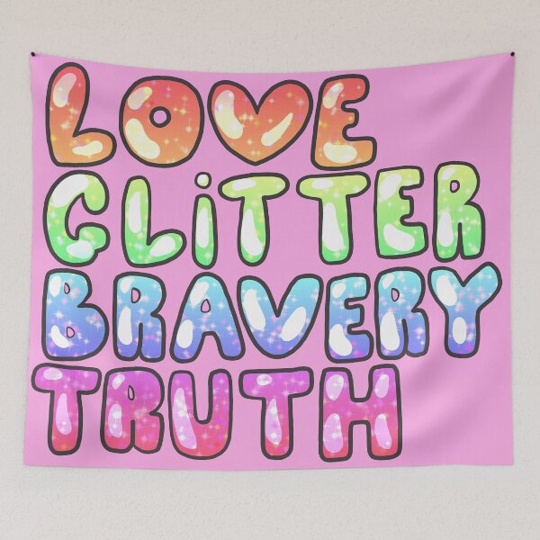 Item preview, LGBT - Love, Glitter, Bravery, Truth designed and sold by moonbowjelly.