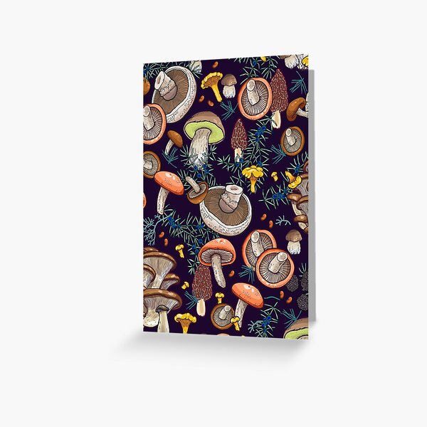 Dark dream forest Greeting Card