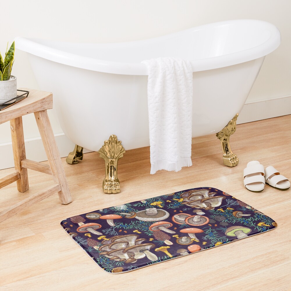 Dark dream forest Bath Mat