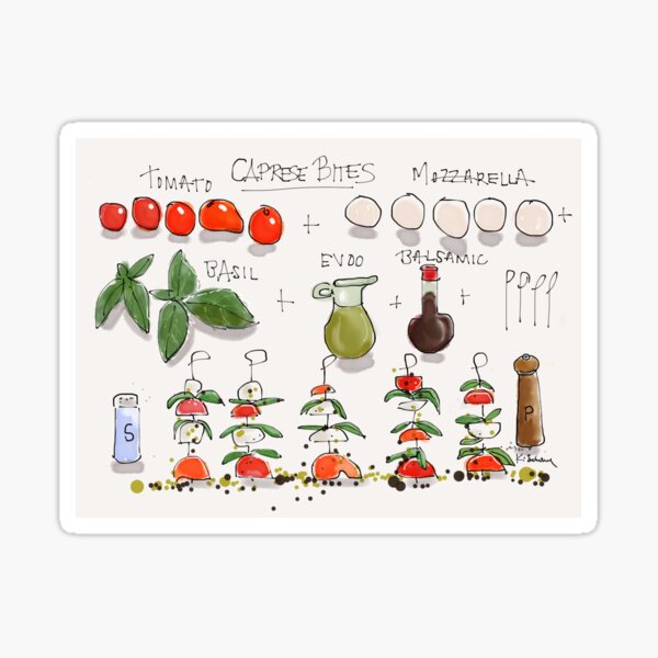 Caprese Salad Sticker