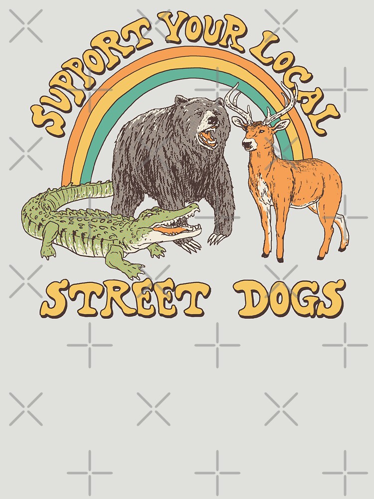 Imagen 7 de 7, Camiseta esencial con la obra Perros callejeros, diseñada y vendida por wytrab8.