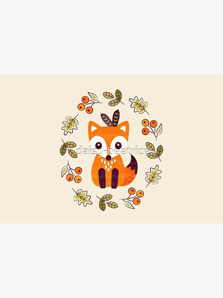 Little Fox with Autumn Berries by daisy-beatrice