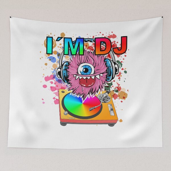 Item preview, I'm a DJ Monster Party hang up Deejay designed and sold by NixBob.