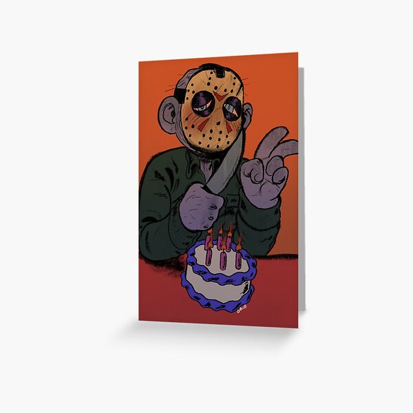 Carte De Vœux Joyeux Anniversaire Jason 2 Par Grubsludge Redbubble