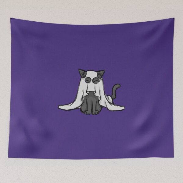 Item preview, Cat Wearing A Ghost designed and sold by WordvineMedia.