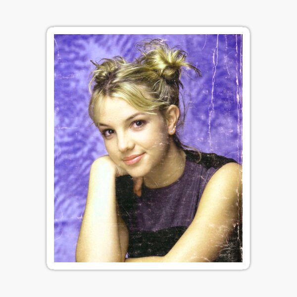 britney vintage art Sticker