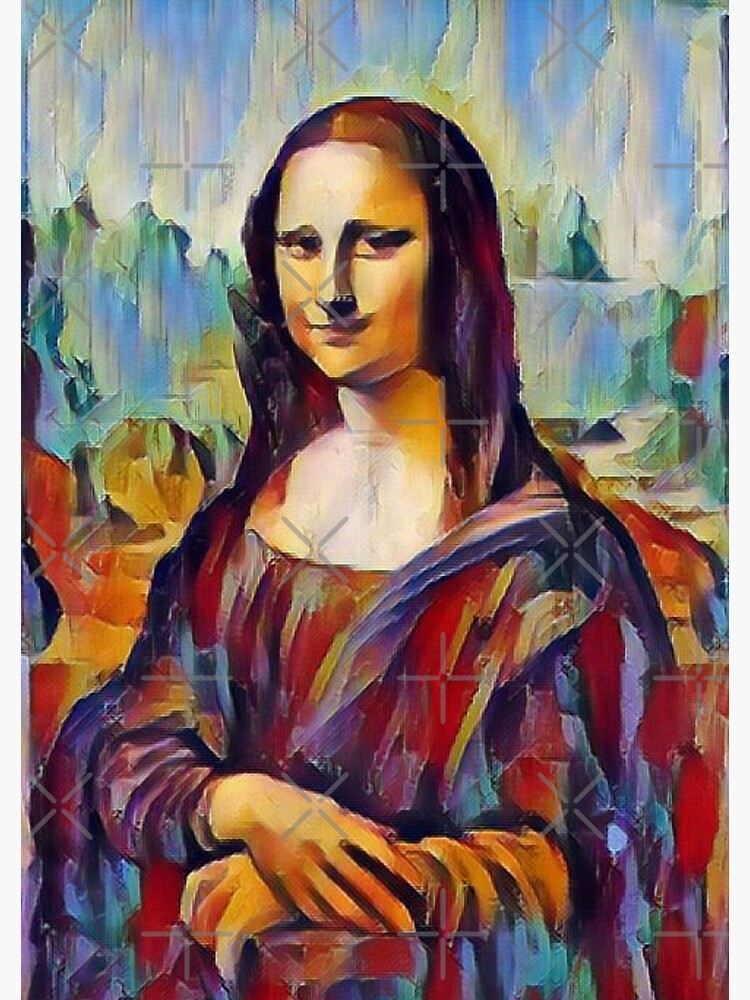 Modern Pop Wall Art, Gioconda Mona Lisa Smoking