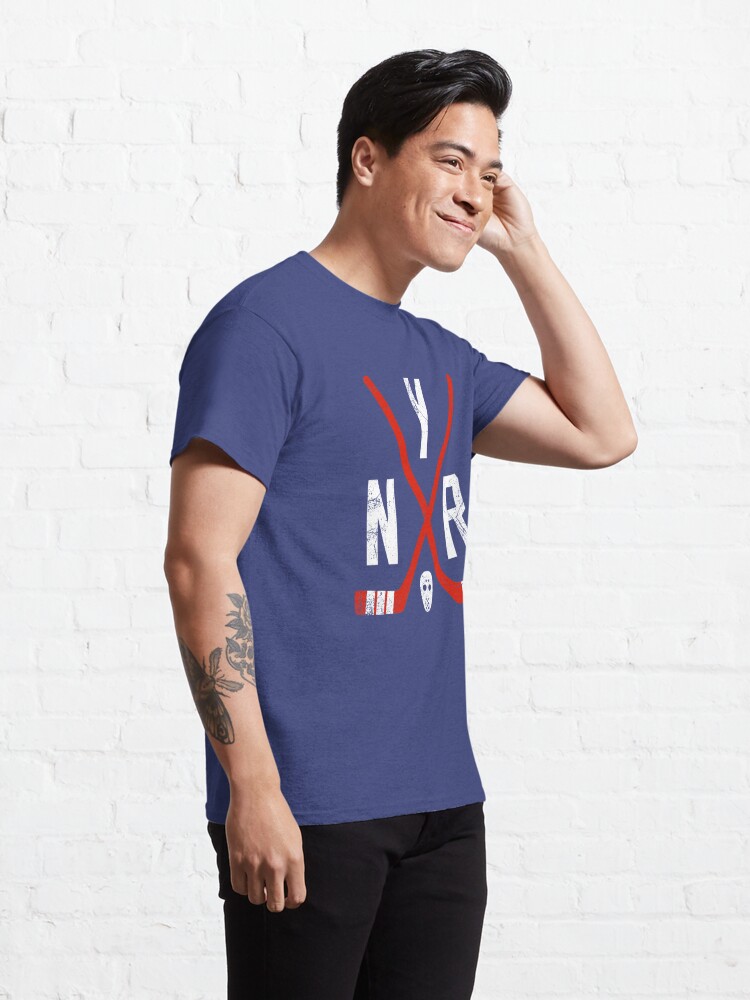 Discover NYR Retro Sticks - Blue Classic T-Shirt