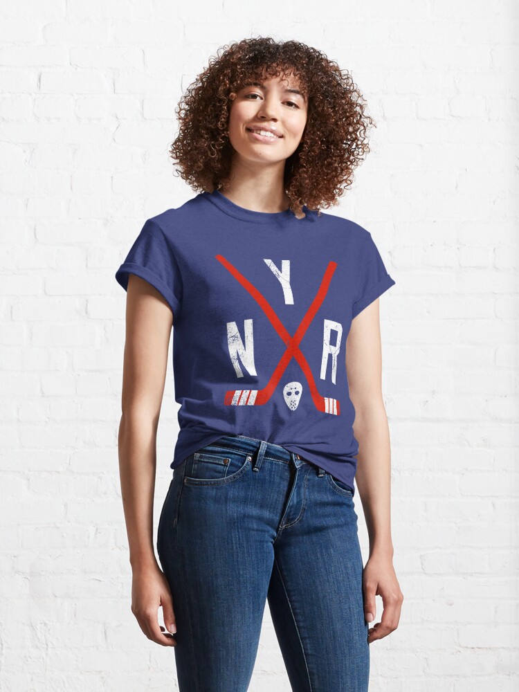 Discover NYR Retro Sticks - Blue Classic T-Shirt