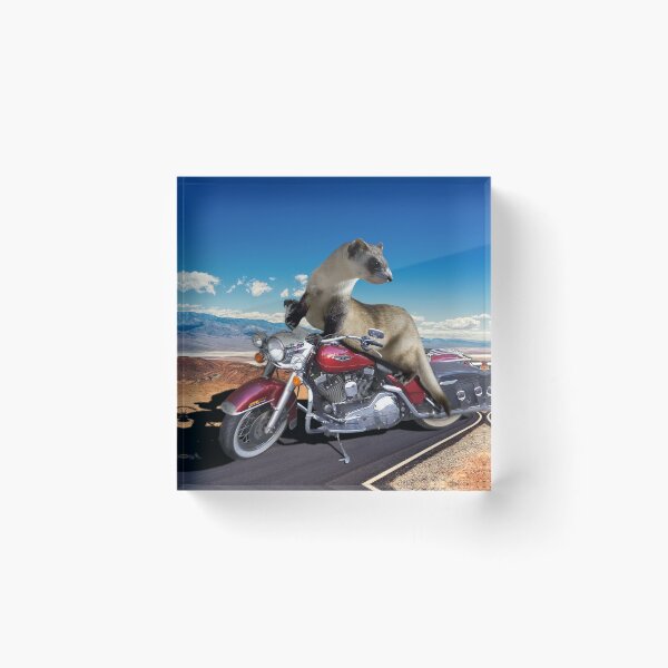 Item preview, Ferret on a Motorcycle  designed and sold by TooCoolUnicorn.