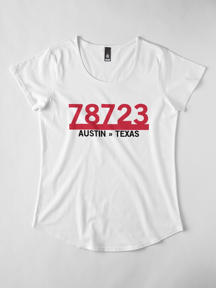 Alternate view of 78723 - Austin, Texas ZIP Code Premium Scoop T-Shirt