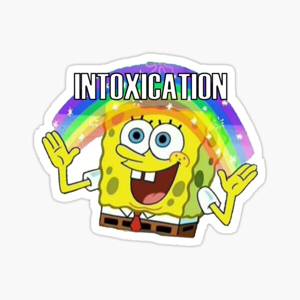 Spongebob Intoxication Sticker